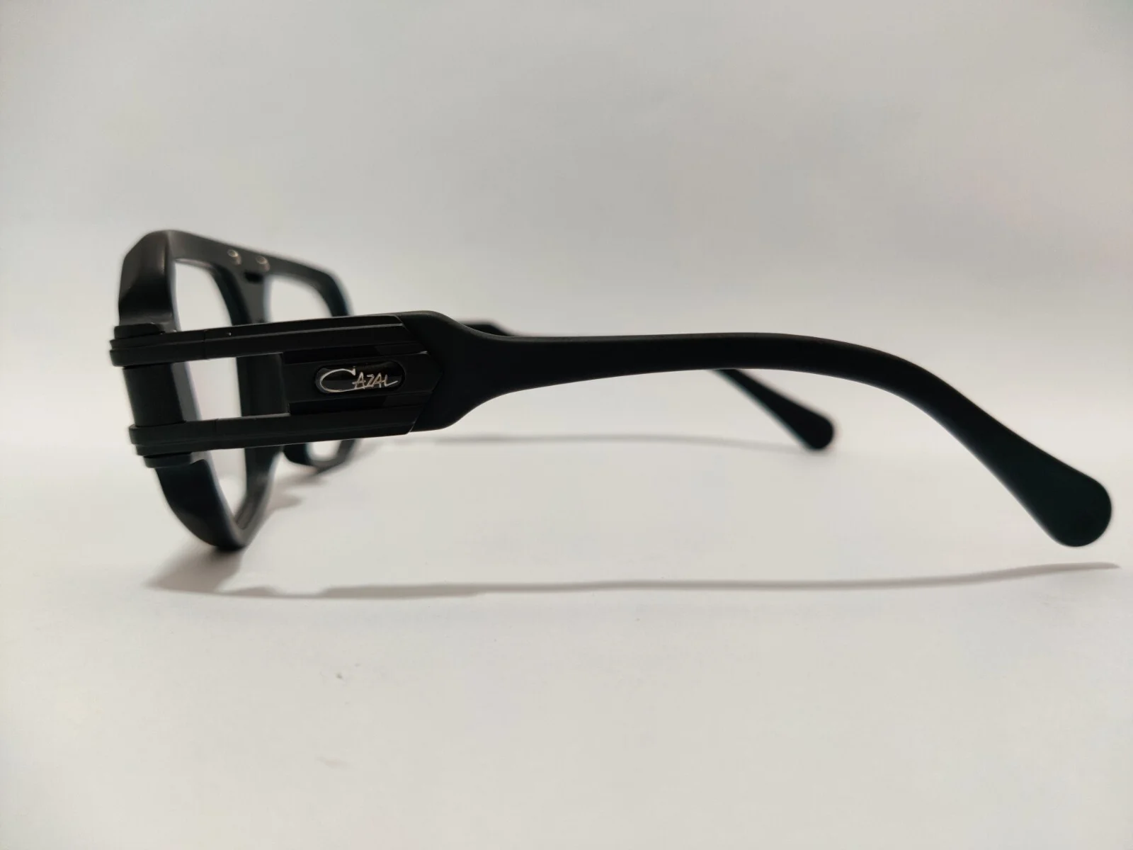 CAZAL Eyeglasses Full Black Frame Clear Lens Men 2