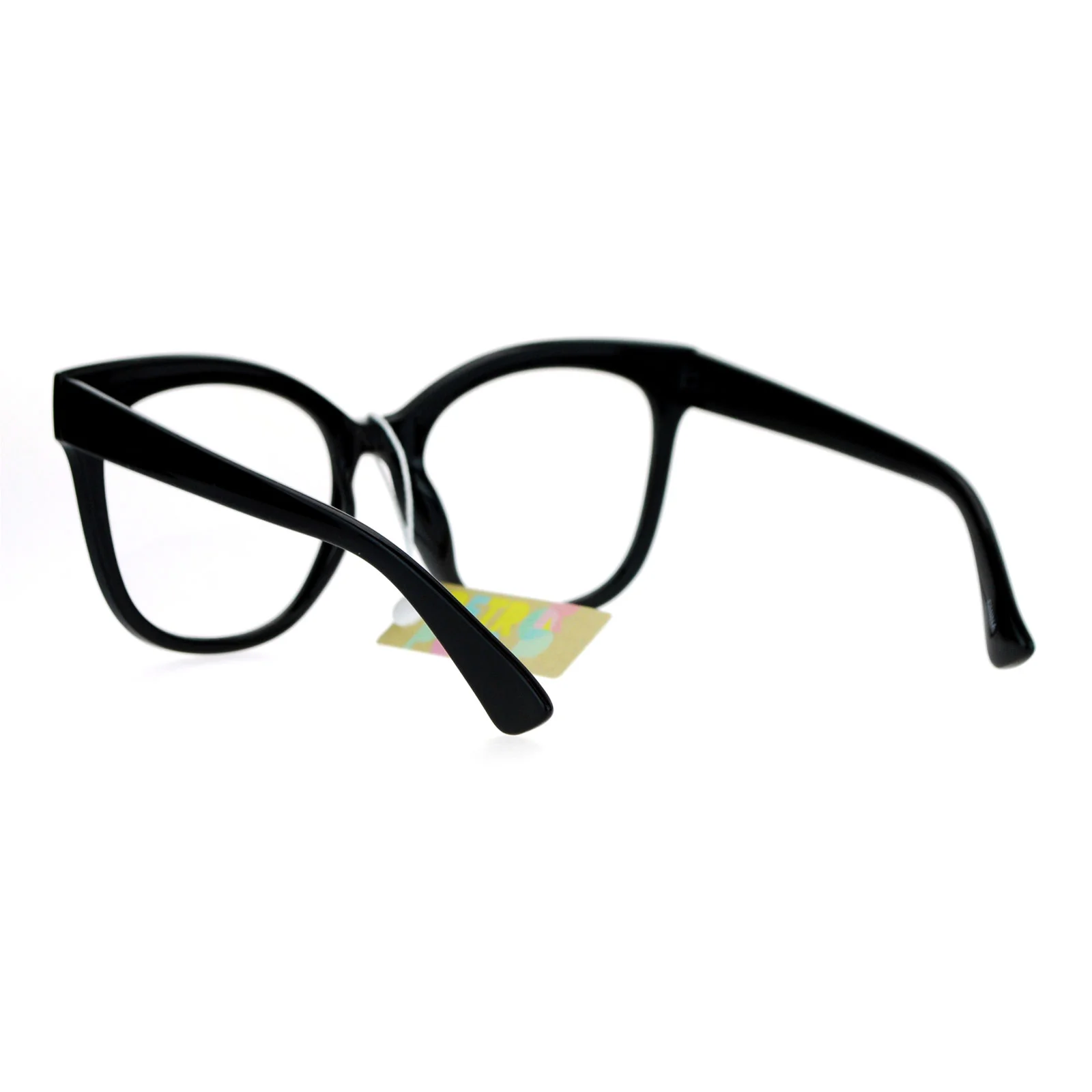 SA106 Womens Flat Lens Oversize Horn Rim Eyeglasses 3