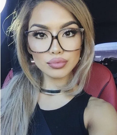 SQUARE Women Eyeglasses NERD Clear Lens Shadz GAFAS Oversized 3