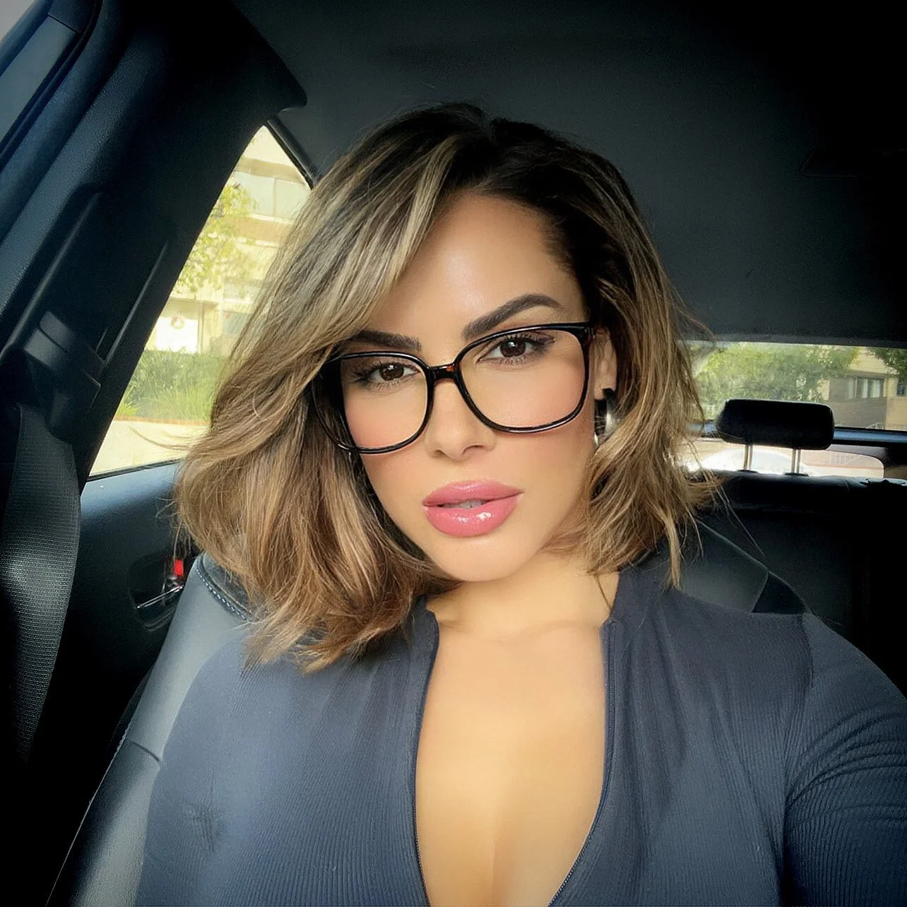 SQUARE Women Eyeglasses NERD Clear Lens Shadz GAFAS Oversized 4